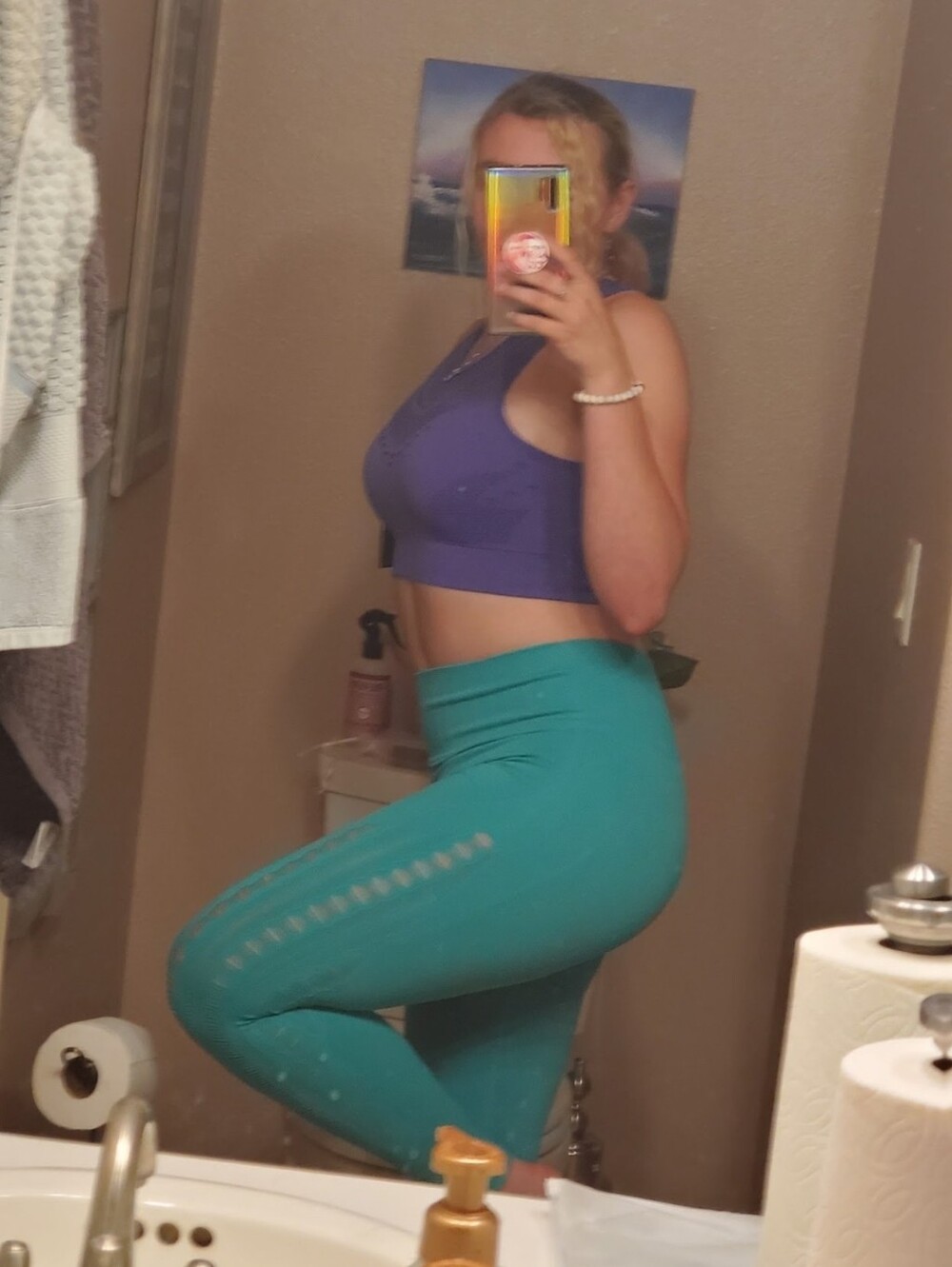 Savvi Purple Sports Bra